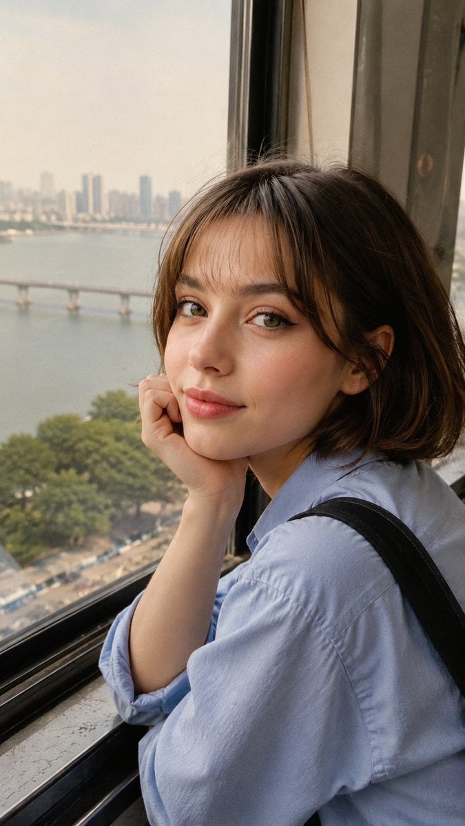 Candid Travel Portrait in Seoul