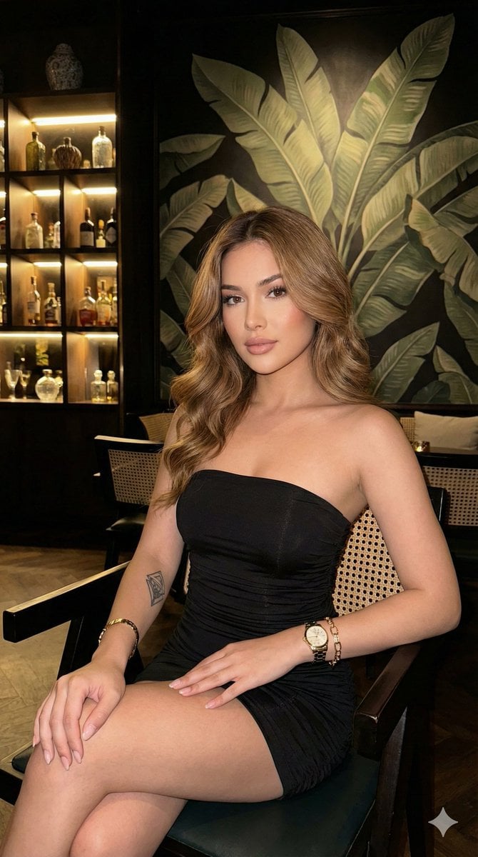 Ultra-realistic portrait in a luxury lounge