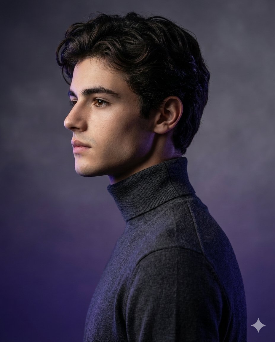 High-Fashion Studio Portrait with Identity Lock