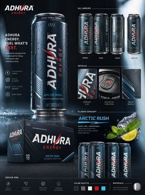 Premium Energy Drink Branding Concepts