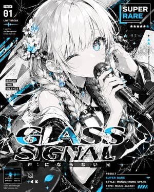 Monochrome Spark Anime Music Jacket