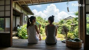 Japanese Summer Veranda Scene