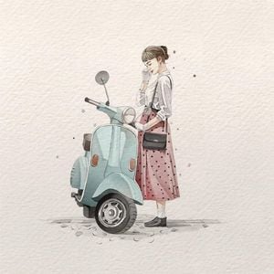 Watercolor Fashion Illustration Aesthetic