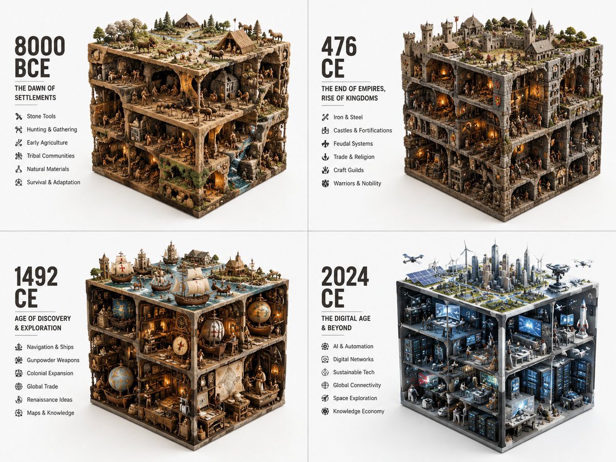 Historical Era Visualization Cube