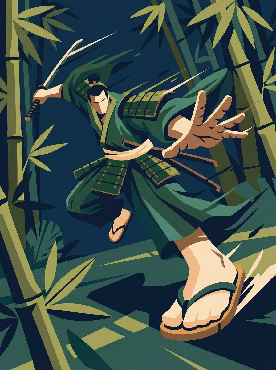 Dynamic Perspective Flat Vector Illustration