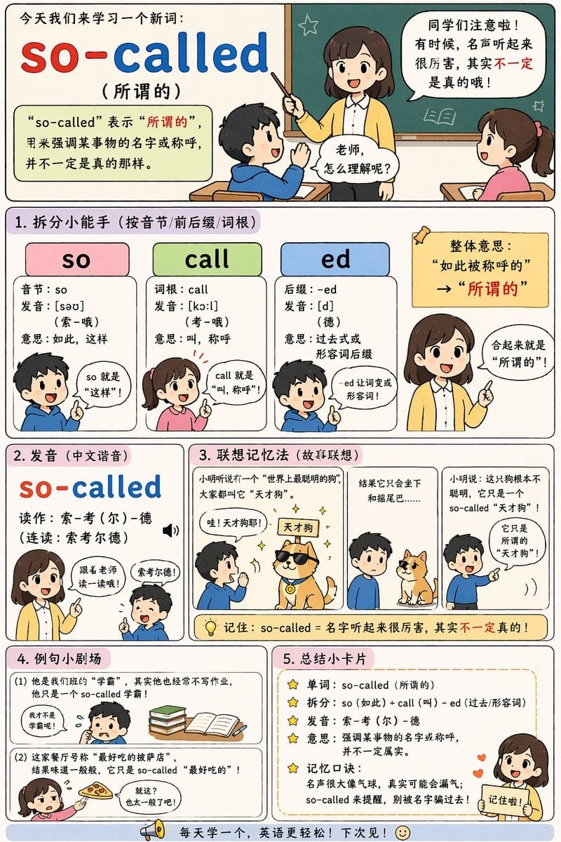 English Vocabulary Educational Infographic