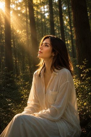Golden Hour Forest Portrait