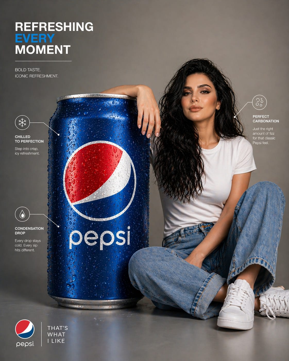 Pepsi Can Infographic Ad
