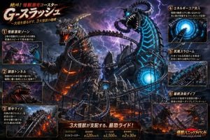 Kaiju Roller Coaster Poster