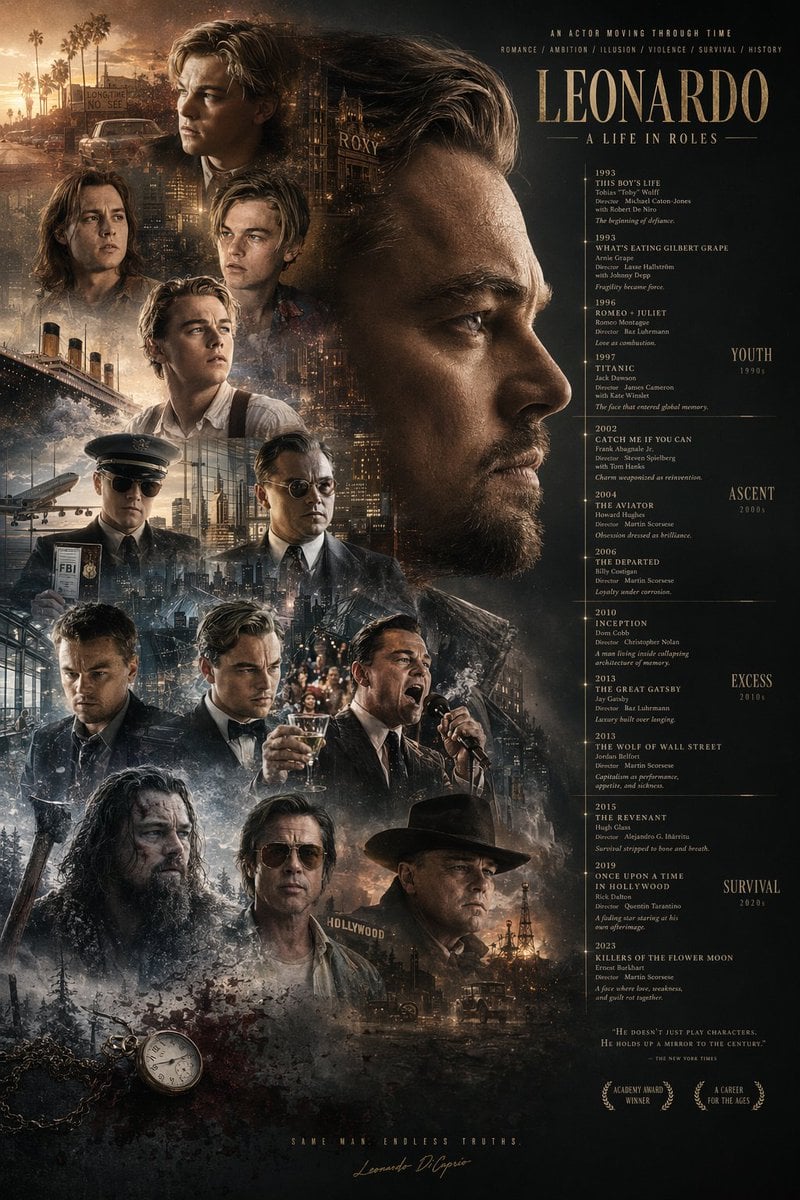 Mirrored Actor Retrospective Poster