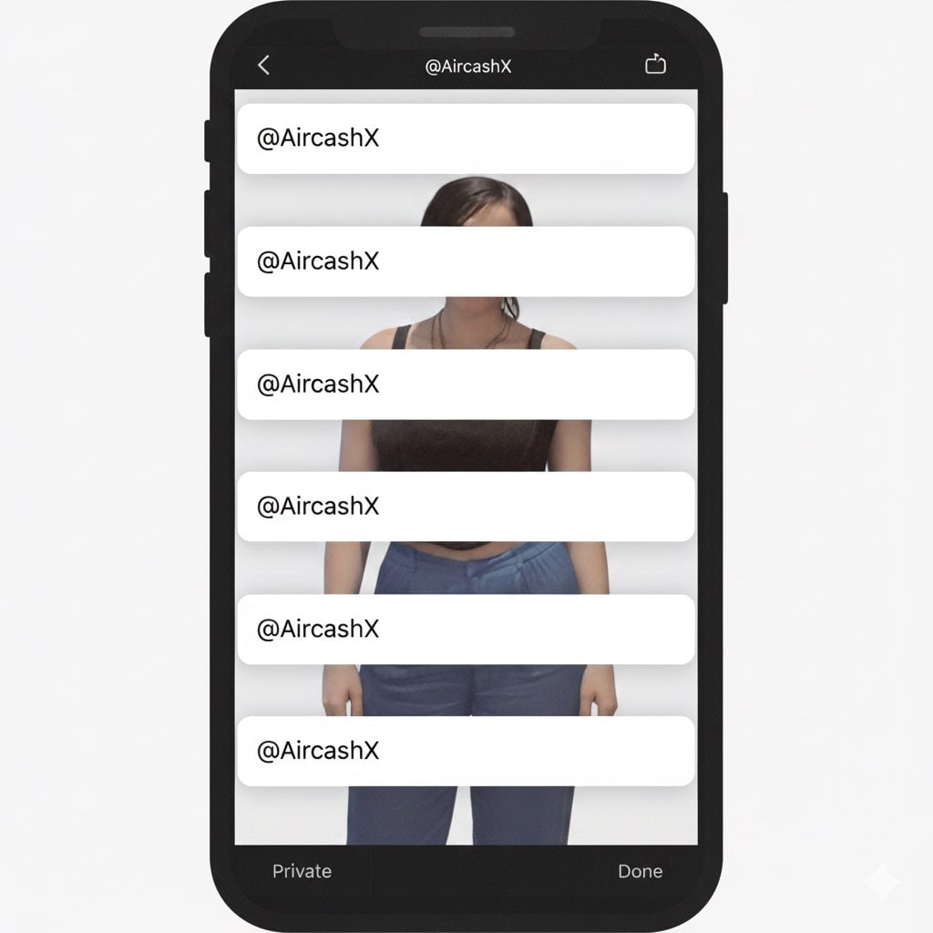 Studio Portrait with Digital UI Overlay