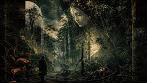 Dark Romantic Jungle Letter Scene