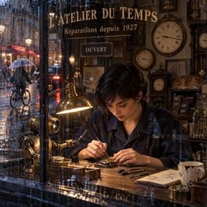 Rainy Paris Watchmaker Recomposition