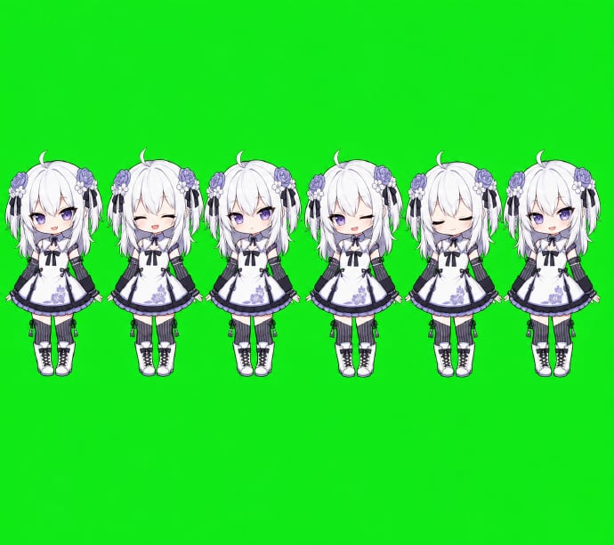 Chibi Desktop Pet Sprite Sheet