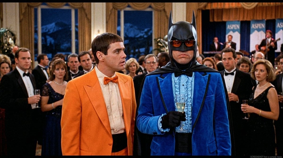 Batman Comedy Movie Screenshot Prompt