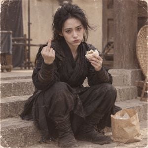Retro Wuxia Behind-the-Scenes Still