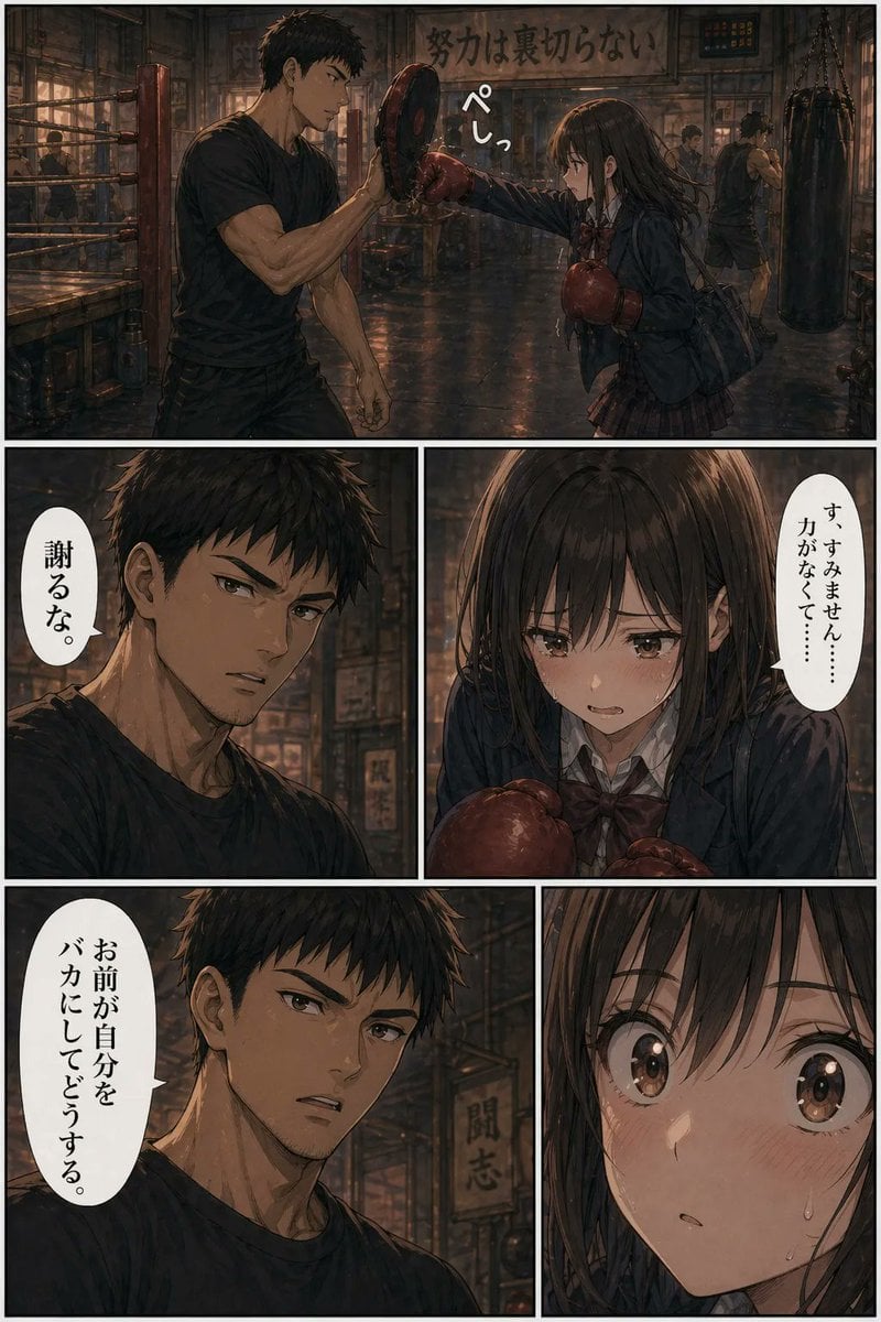 Boxing Gym Manga Page