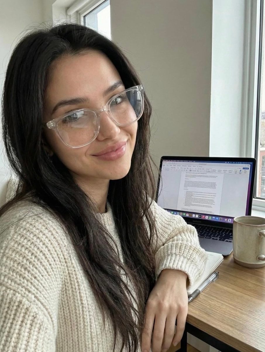 Cozy Work-From-Home Portrait Prompt