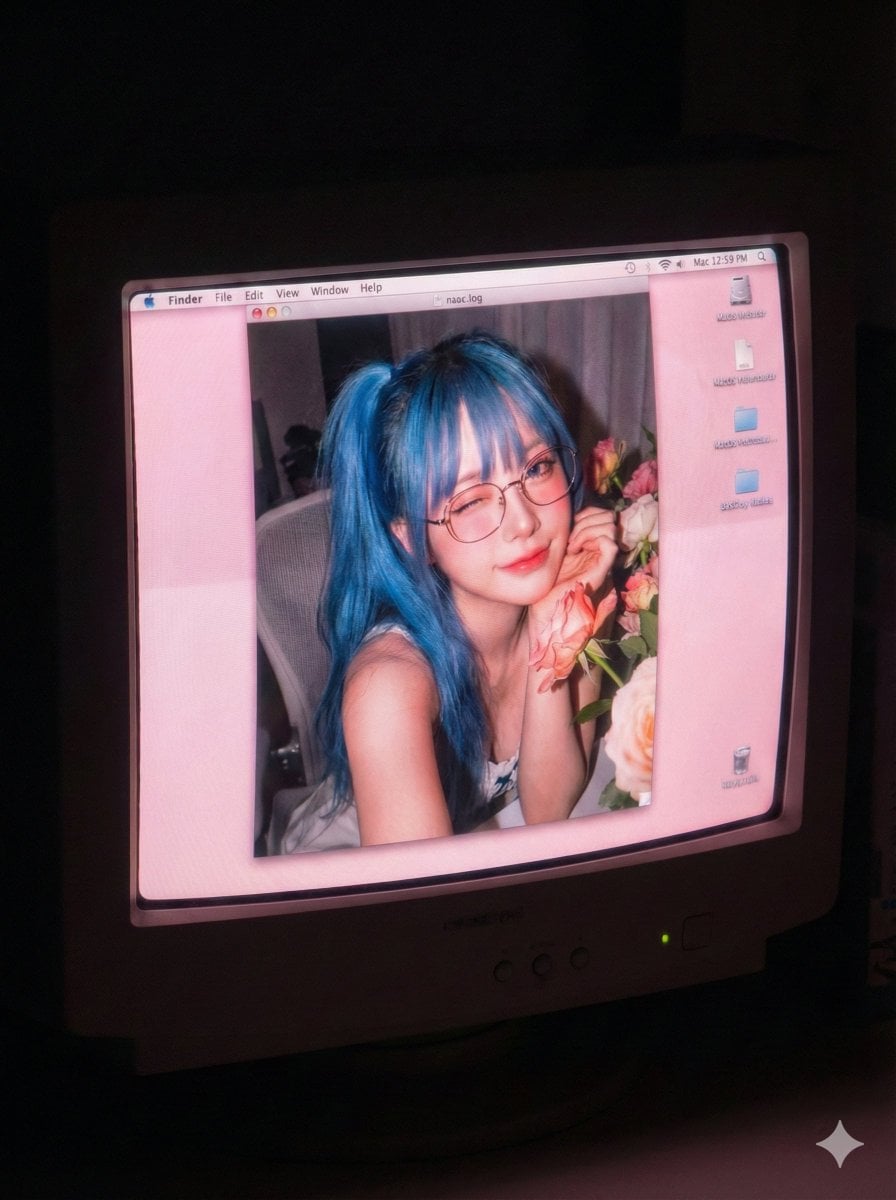 Old Computer Effect Portrait Prompt