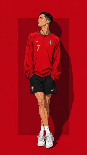 Anime Soccer Player Editorial Illustration