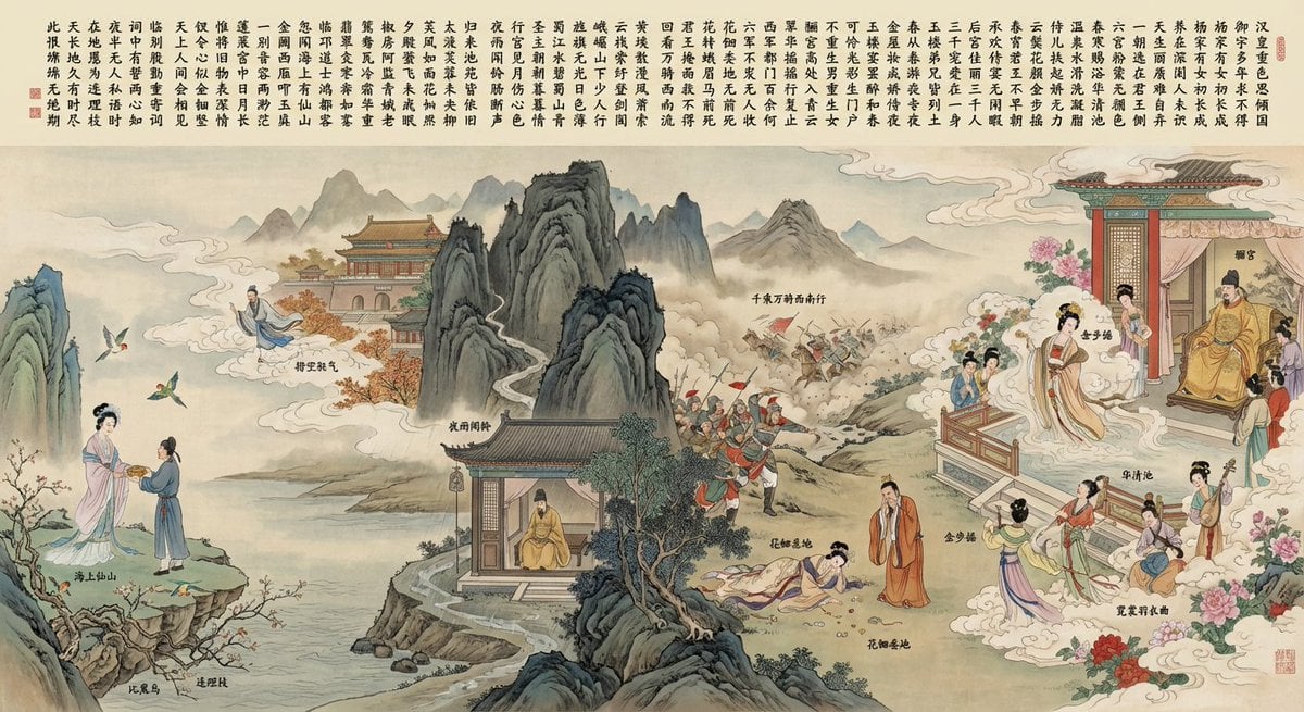 Illustration based on “Song of Everlasting Regret”