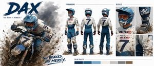Dax Cinematic Character Bible Sheet