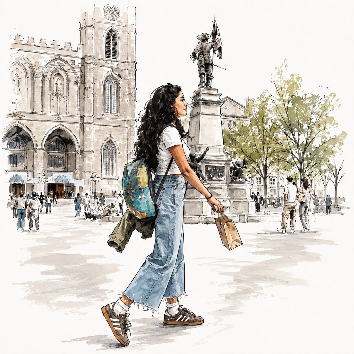 Vogue Style Fashion Illustration