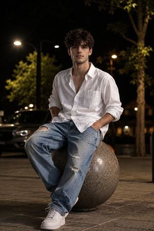 Casual Urban Park Portrait