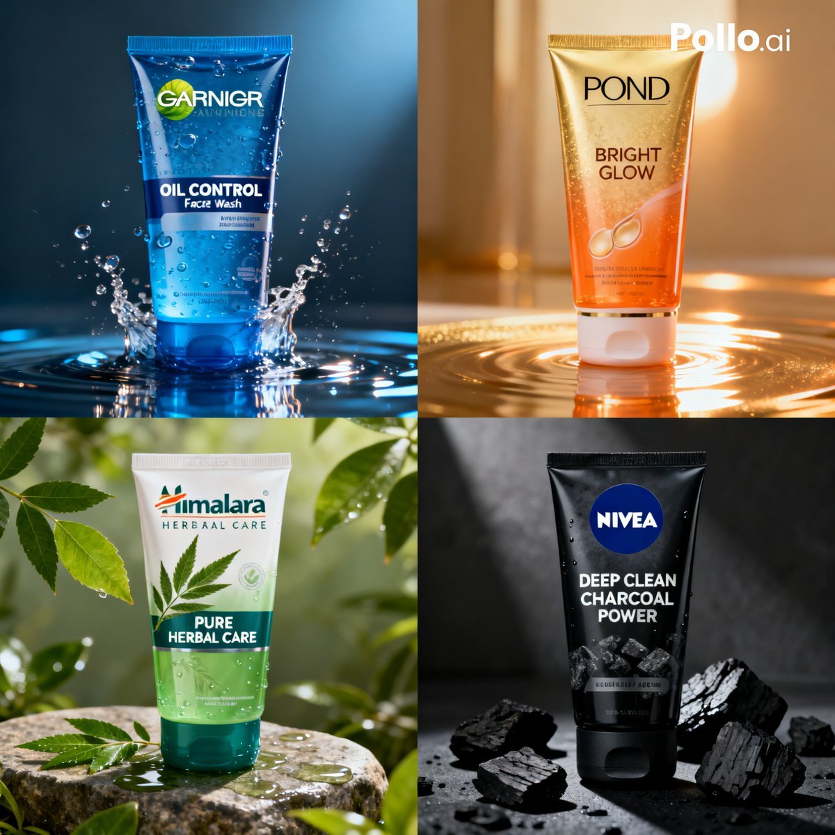 Panel Face Wash Ad Grid