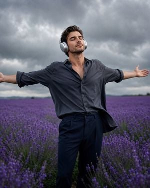 Cinematic Identity Portrait in Lavender