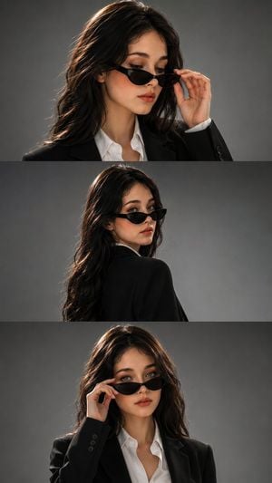 Vertical Corporate Fashion Portrait Collage