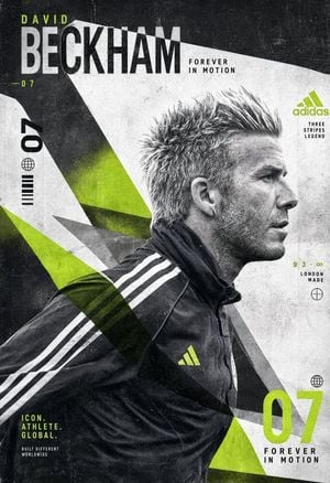 Experimental David Beckham Sports Poster