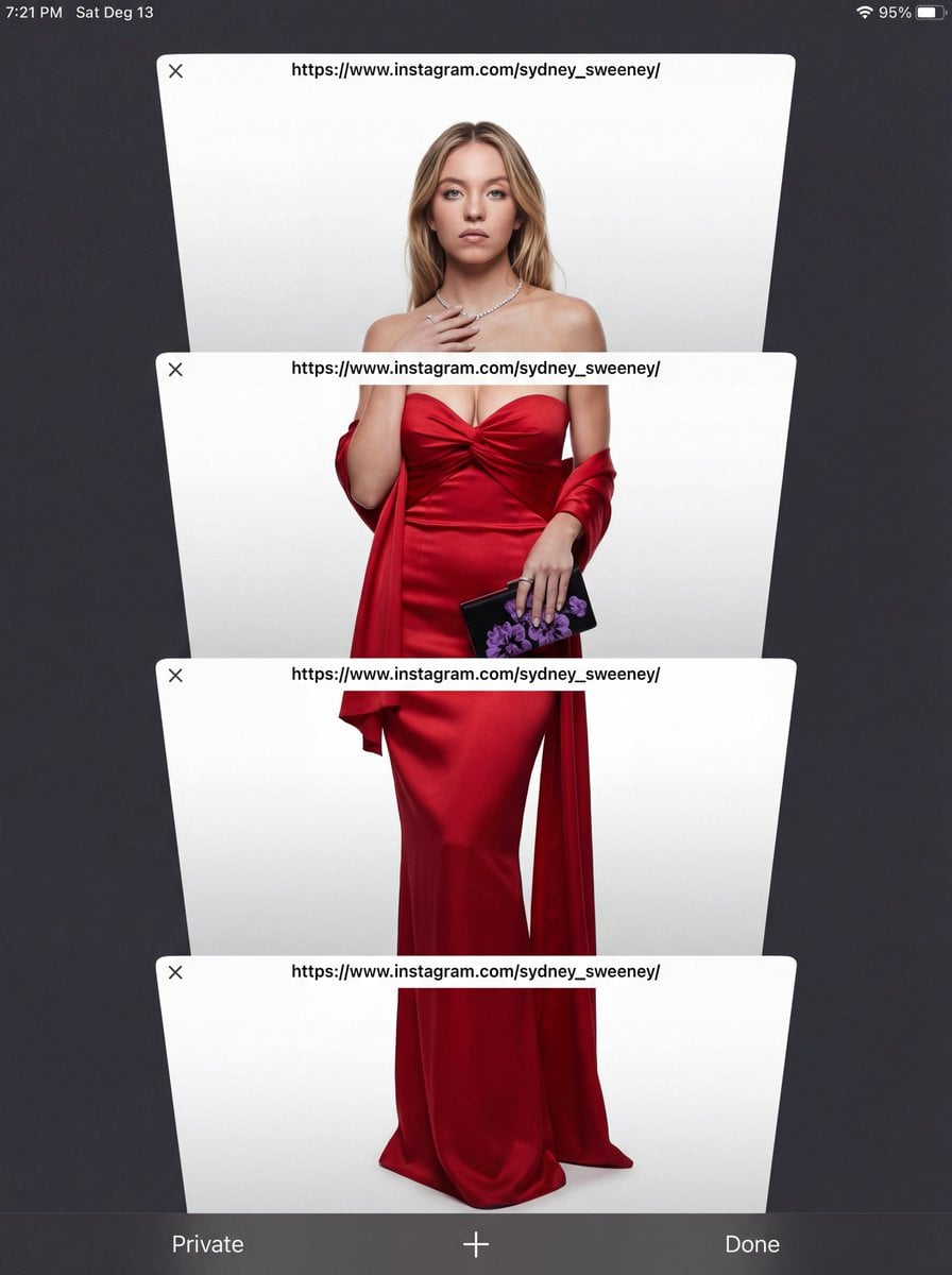 E-commerce Studio Portrait with UI Overlay