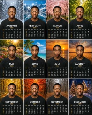 Personalized 2026 Portrait Calendar