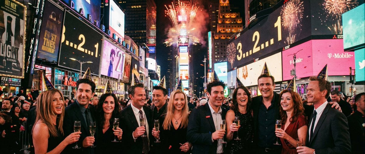 Sitcom Crossover New Year's Eve Prompt