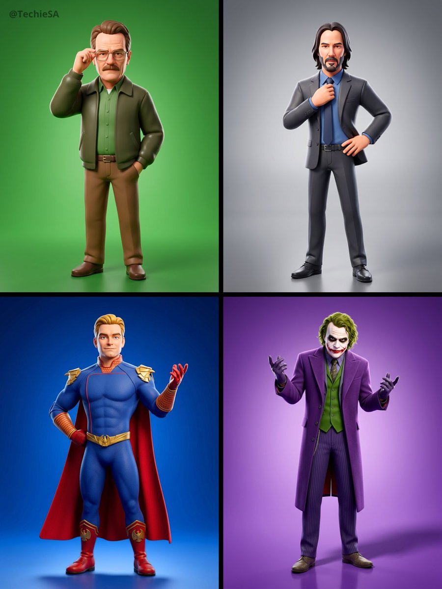 Referenced person into a premium stylized 3D animated character, full