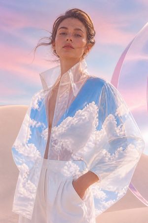 Transparent Sky Jacket Fashion