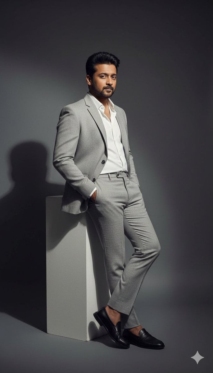 High-Contrast Fashion Editorial Portrait of a Man