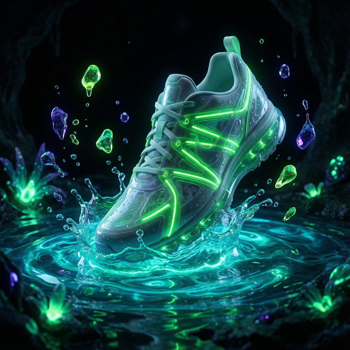 Bioluminescence Product Splash Advertisement