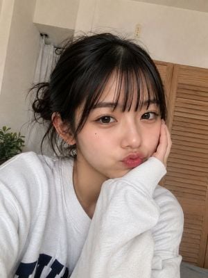 Authentic Smartphone Selfie Portrait