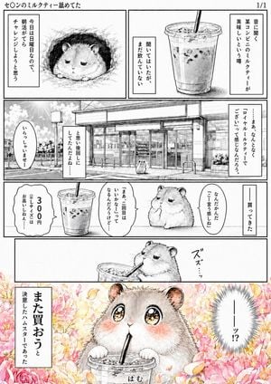 Hamster Milk Tea Manga Page