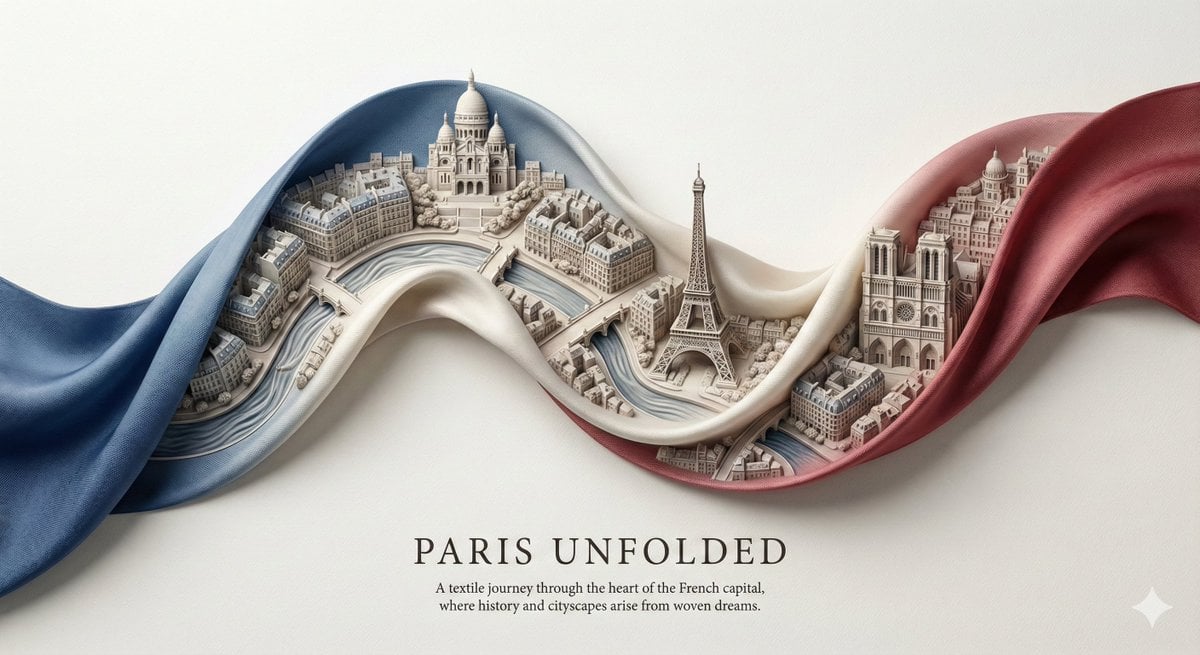 City Ribbon Poster Design Prompt