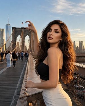 Forced Perspective Brooklyn Bridge Portrait