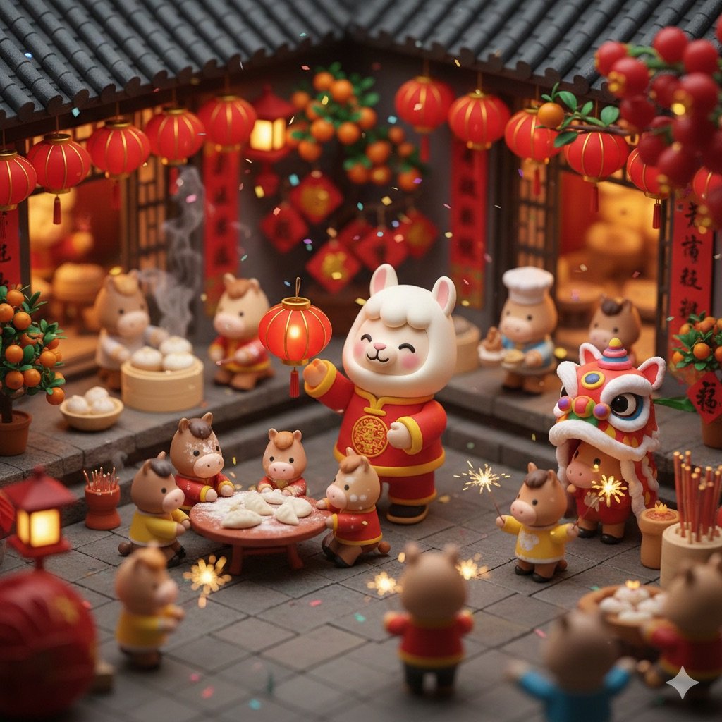 Cute Popmart Chinese New Year Llama