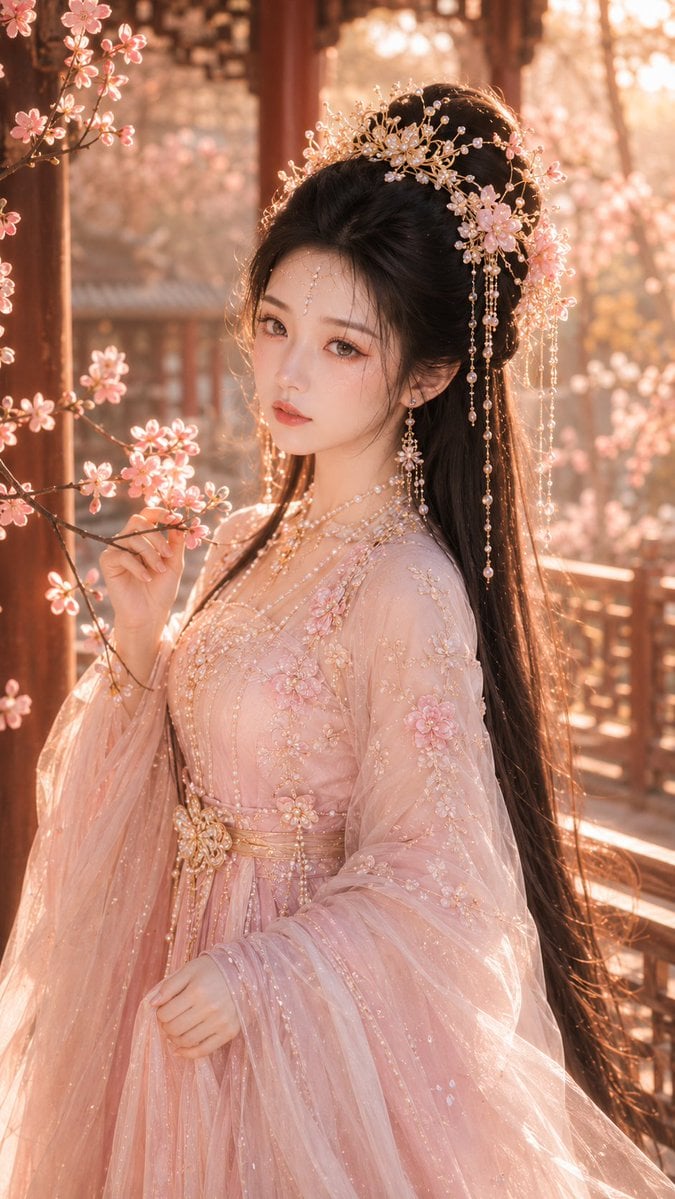 Tang Dynasty Fantasy Female Portrait