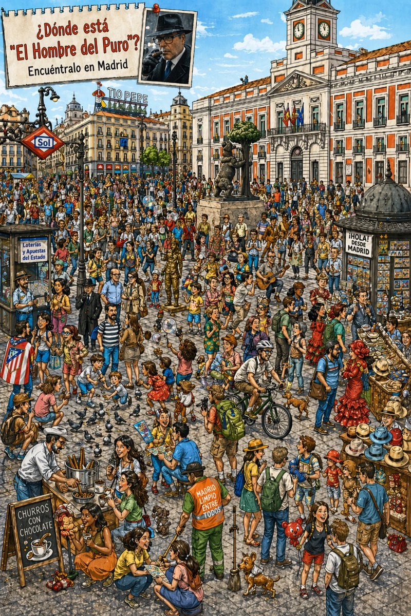 Hidden-Object Madrid Plaza Puzzle