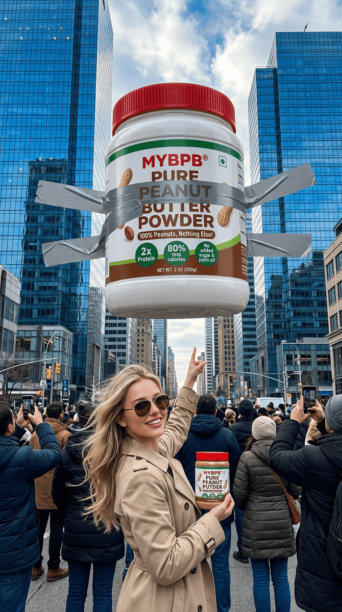 Surreal Giant Product Installation on Skyscraper