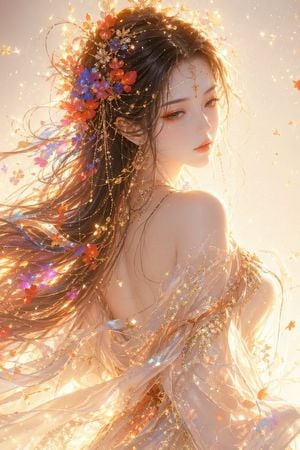 Oriental Fantasy Silk Robe Portrait