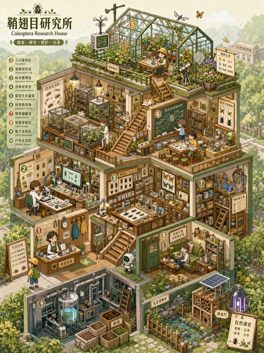 Isometric Micro-World Cross-Section Archive