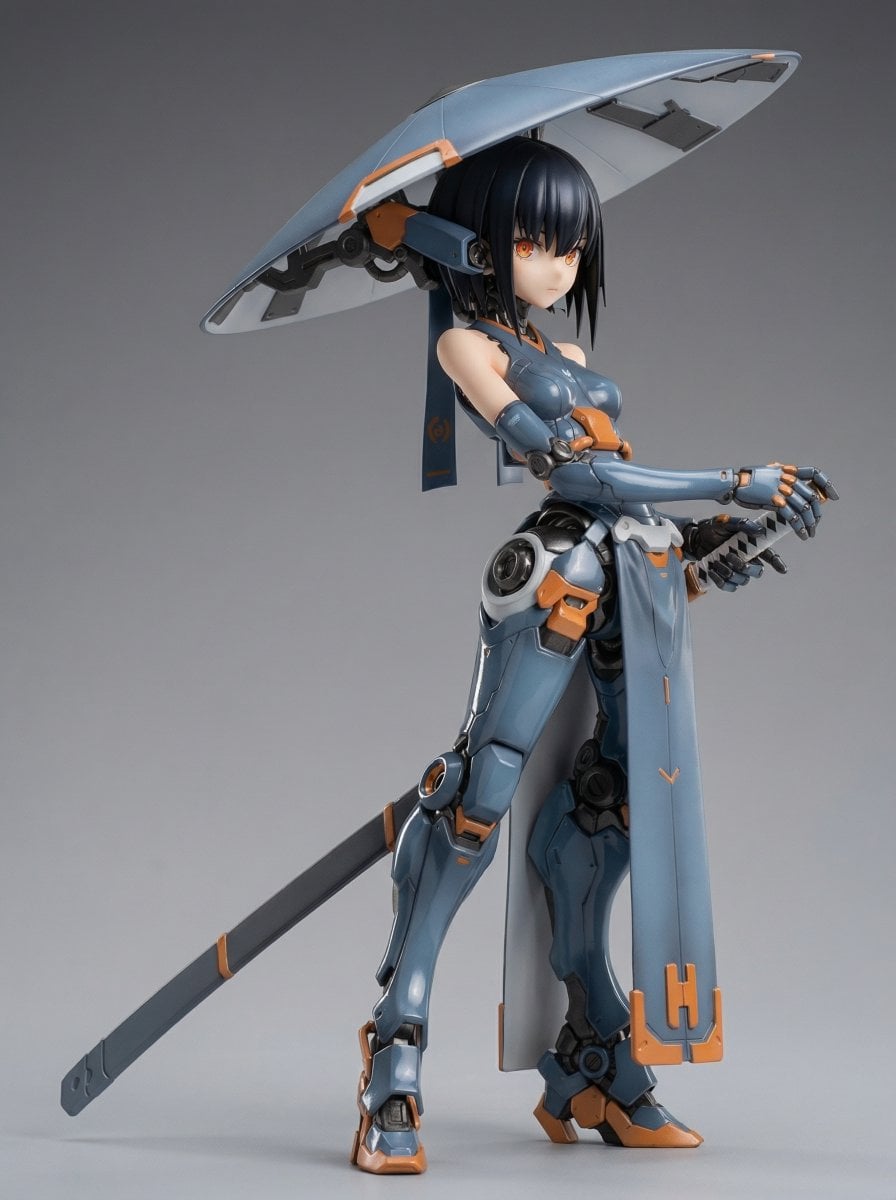 Mecha Girl figure concept generated by Nano Banana Pro